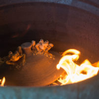 Applying the post Raku firing treatments